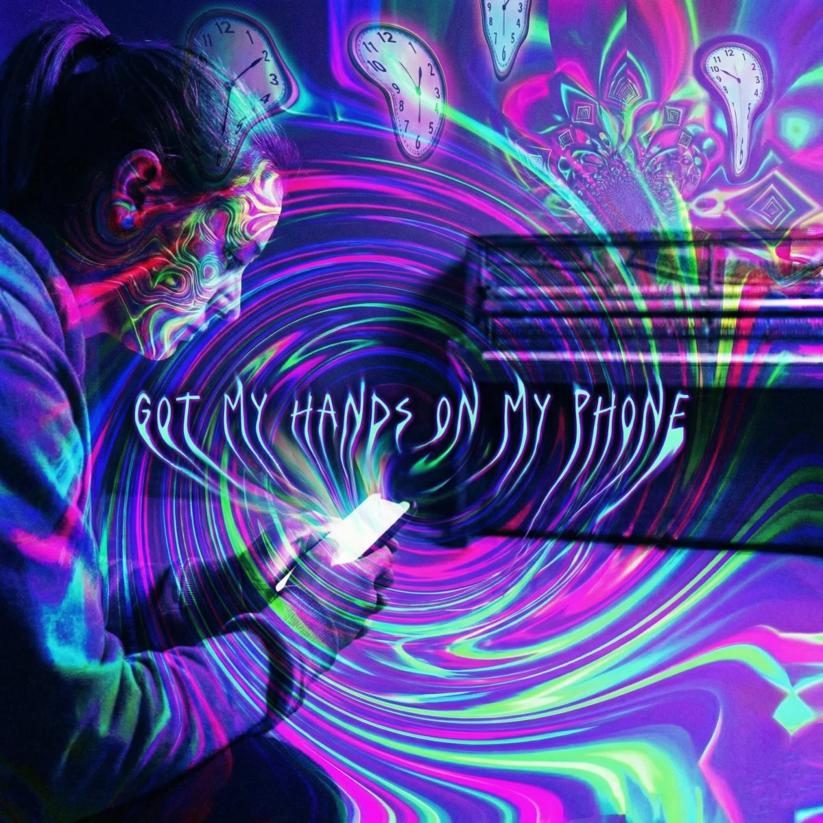 Got my hands on my phone